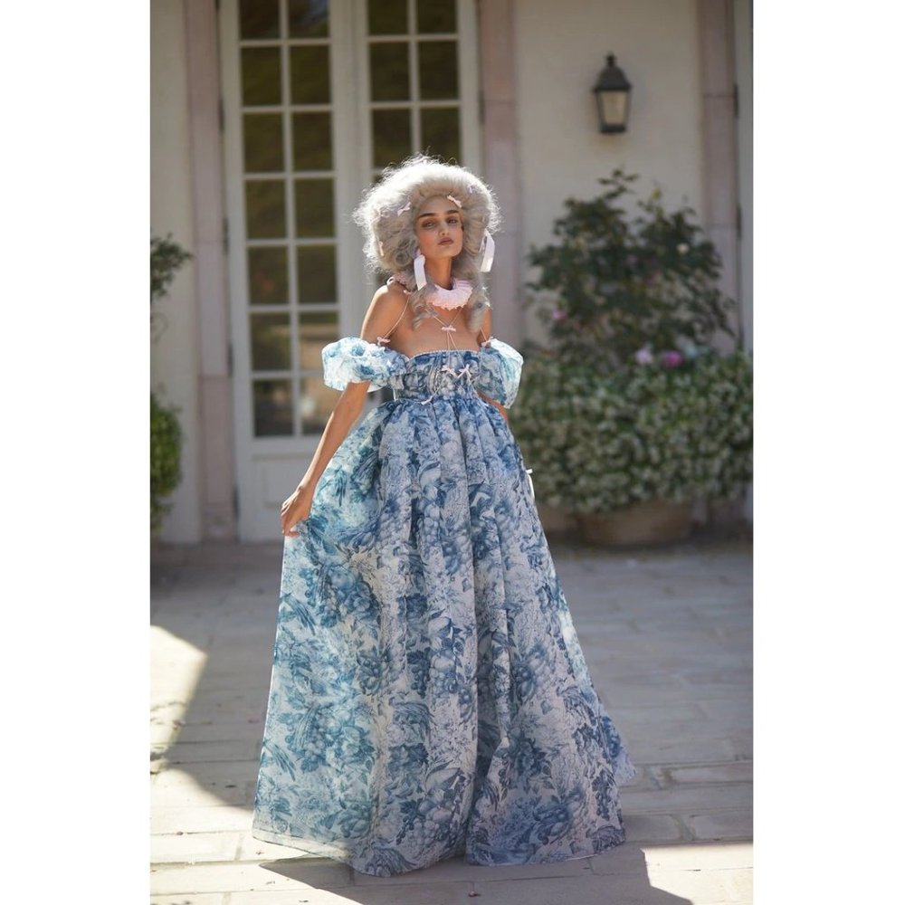 Selkie Louie Toile Puff Gown - XXS - Picture 2 of 7